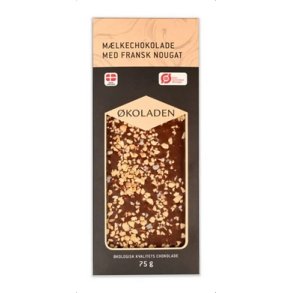 koladen Mlkechokolade m. Fransk Nougat  - 75 g.
