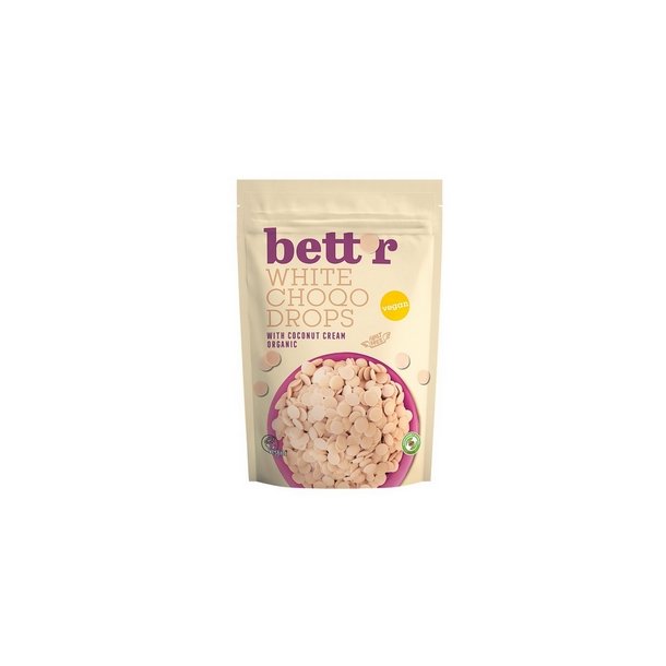 Bett'r Chokoladeknapper hvid Vegan   - 200 g.