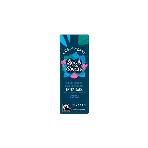 Seed &amp; Bean Mrk Chokolade - 25 g.