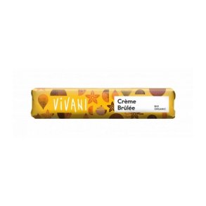 Vivani Creme Brulee bar, kologisk - 40 g.