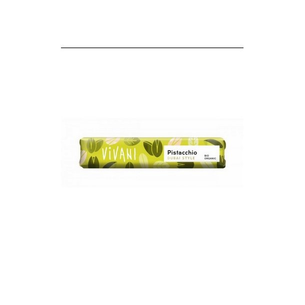 Vivani M�lkechokolade Pistacie Dubai Style � - 40 g.