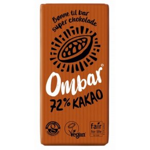 Ombar Raw chokolade 72 % � - 35 g.
