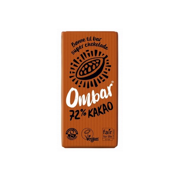 Ombar Raw chokolade 72 % � - 35 g.