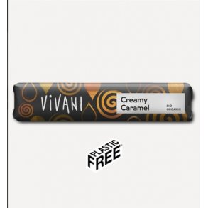 Vivani creamy caramel bar, kologisk - 40 g.
