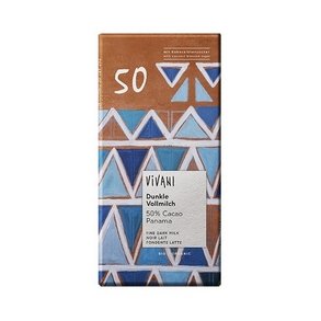 Vivani Chokolade 50%  mlk 80 g.