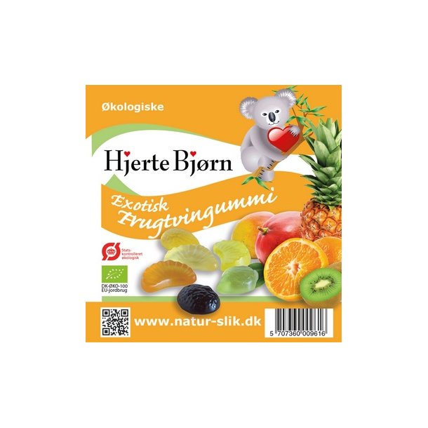 Kingfischer Frugtvingummi exotisk  - 100 g.
