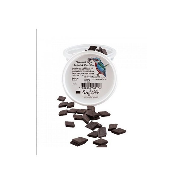 Kingfisher Gammeldags Salmiak pastiller - 80 g