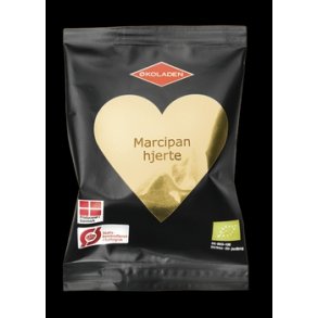 koladen Marcipanhjerte  - 19 g.