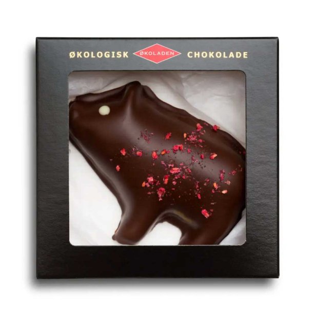 koladen Marcipangris med hindbr - kologisk