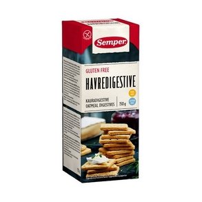 Semper Kiks digestive havre - 150 g.