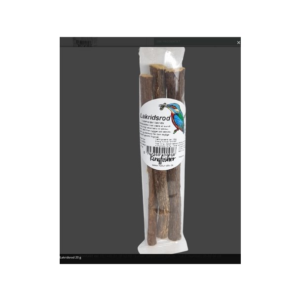 Kingfischer Lakridsrdder - 20 g.