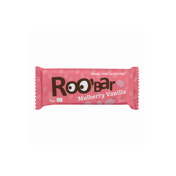 Bar m. morbr &amp; vanilje  Raw Roobar - 4 stk. 