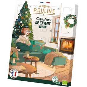 Pauline Julekalender med Chokolade - kologisk og vegansk