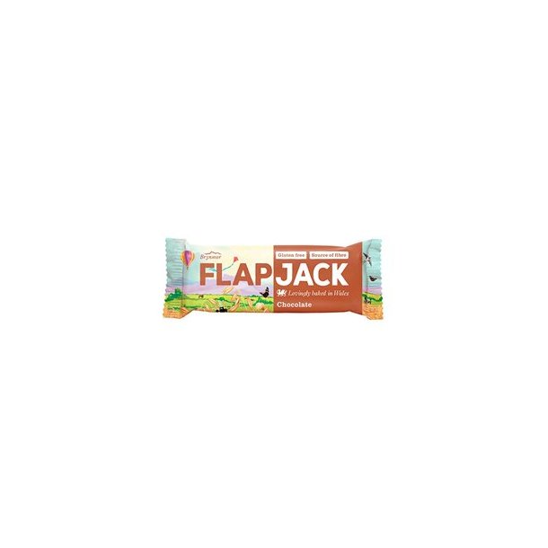 Flapjack m. chokolade - 4 stk.
