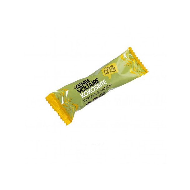 Kokosbite citron & gurkemeje  - 4 stk.