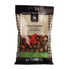 Urtekram Hasselndder kologiske - 100 g.