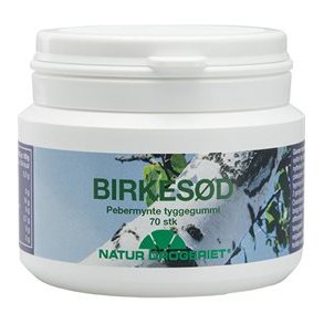 Natur-Drogeriet Tyggegummi Birkesd Pebermynte - 70 stk