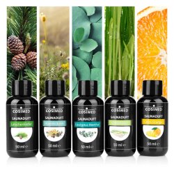 CosiMed Saunaduftst vores bedste - 5 x 50 ml.