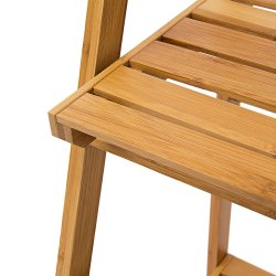 Relaxdays Stigereol i bambus med 3 hylder