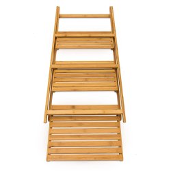 Relaxdays Stigereol i bambus med 3 hylder