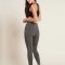 Boody Eco Wear Full-Length High-Waist Tights Motivate i �kologisk bambus - Grey Marl