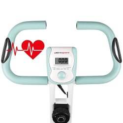 Ultrasport F-Bike Motionscykel Advanced med rygln - Sammenklappelig
