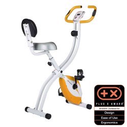 Ultrasport F-Bike Motionscykel Advanced med rygln - Sammenklappelig