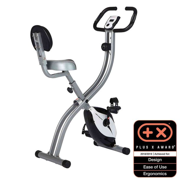 Ultrasport F-Bike Motionscykel Advanced med rygln - Sammenklappelig