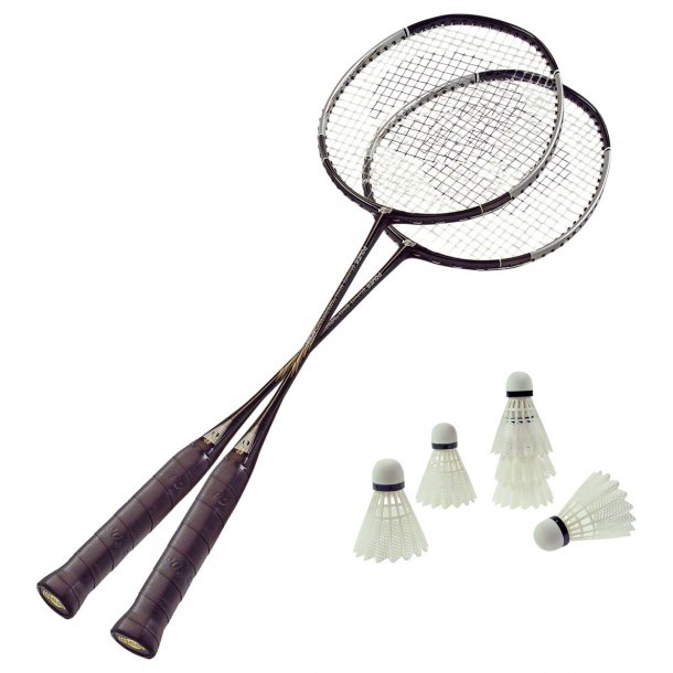 Badminton St med 2 ketsjer &amp; 6 bolde - Eksklusiv