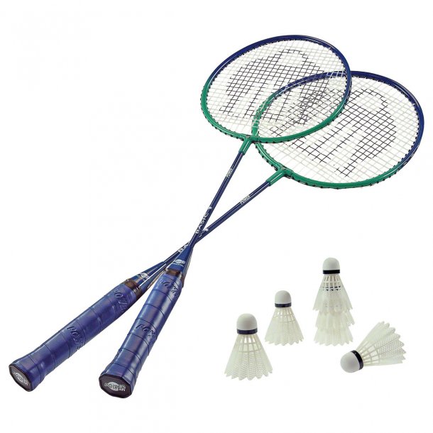 Badminton St med 2 ketsjer &amp; 6 bolde - Standard