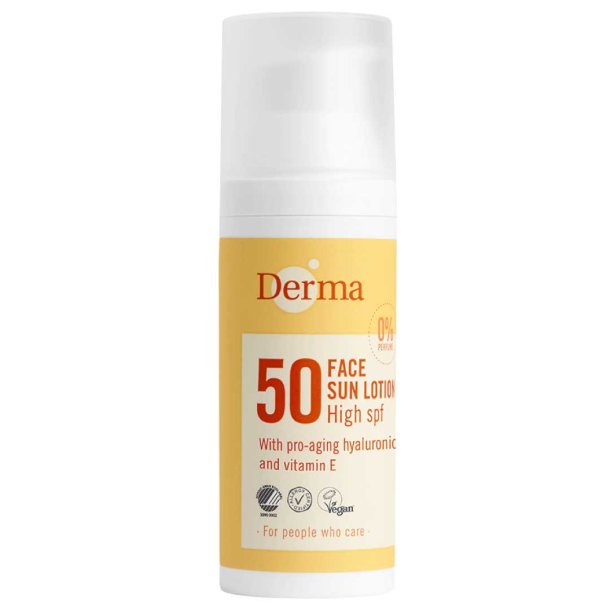 Derma Sollotion til ansigt SPF 50 - 50 ml.