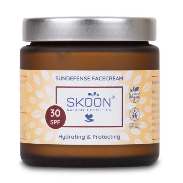 Skoon Sundefense solcreme til ansigtet SPF 30 - 100 ml.