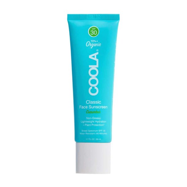 Coola Classic sollotion cucumber til ansigtet SPF 30 - 50 ml.