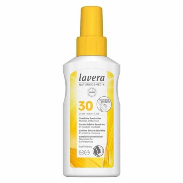 Lavera Sensitiv sollotion  SPF 30 - 100ml Bedst fr 7/24