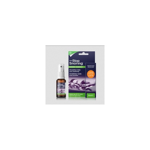 Help Stop Snoring Spray - 19 ml.  afhjlper snorke