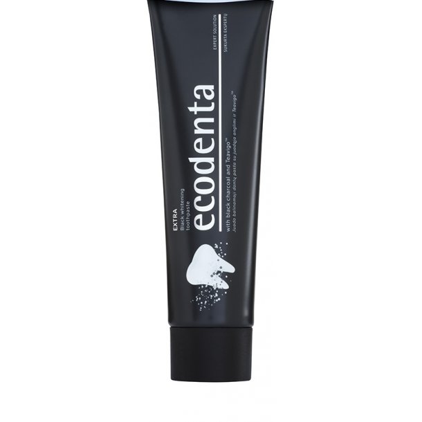 EcoDenta extra - Black whitening toothpaste - 100 ml. Bedst fr 1/23