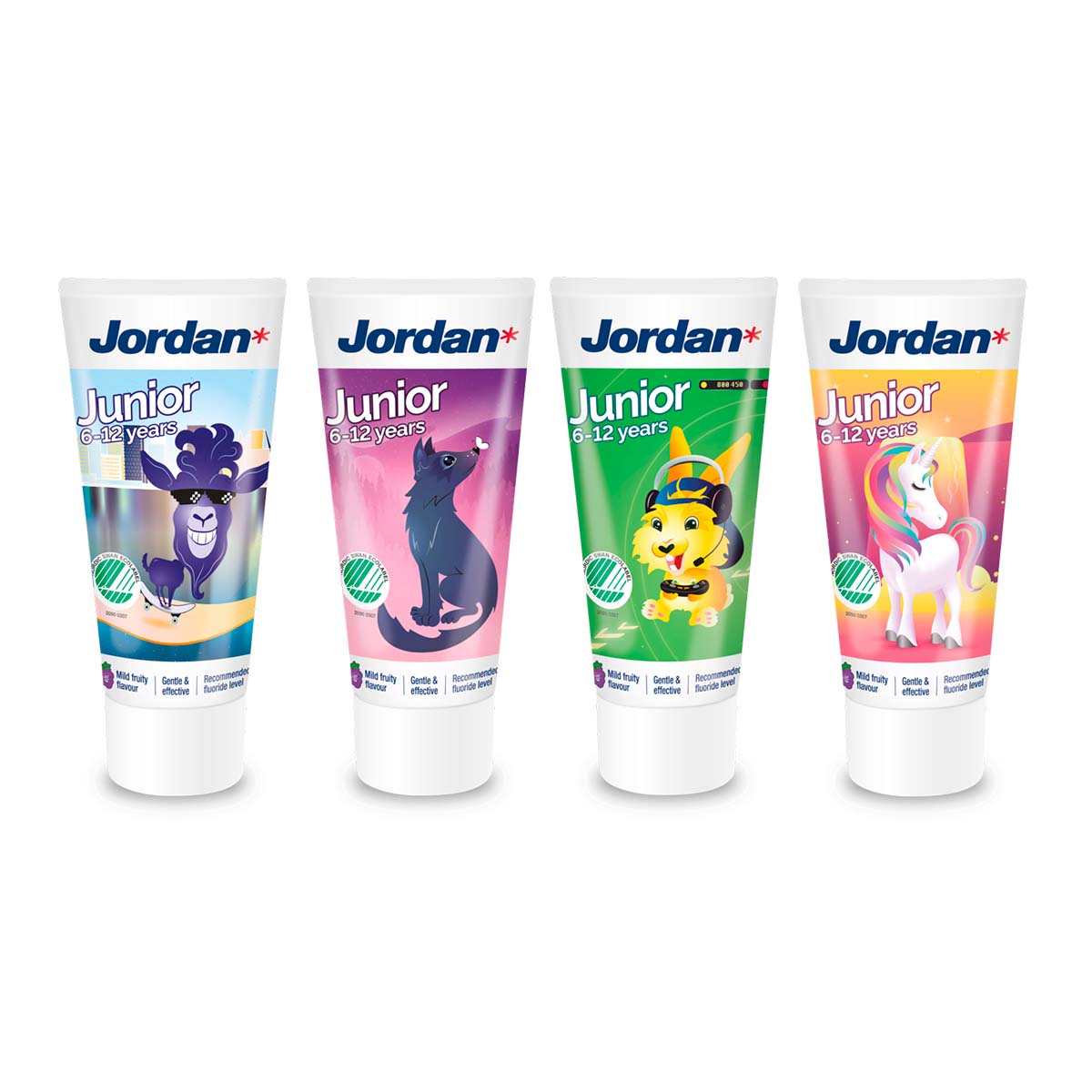 Jordan Junior - 50 ml , Mild tandpasta junior, Tandpasta, Tandbørstning