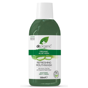 Dr. Organic Mundskyl 500 ml. - Aloe Vera