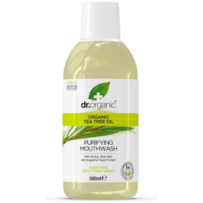 Dr. Organic Mundskyl 500 ml. - Tea Tree