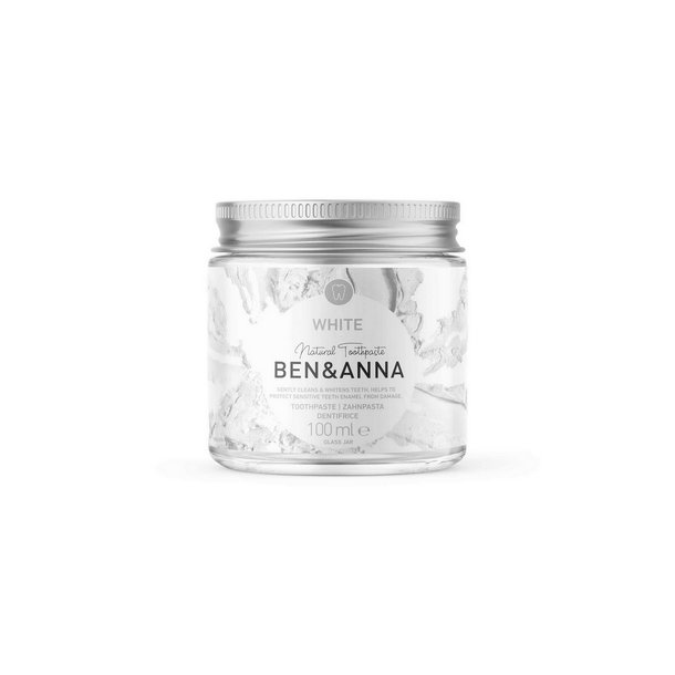 Ben &amp; Anna Tandpasta White uden Fluor - 100 ml.