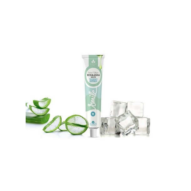 Ben & Anna Tandpasta White med Flour, alu tube - 75 ml