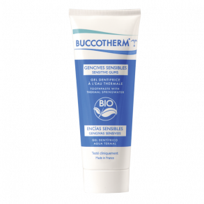 Buccotherm Tandpasta Sensitive Gums - kologisk og uden flour - 75 ml.