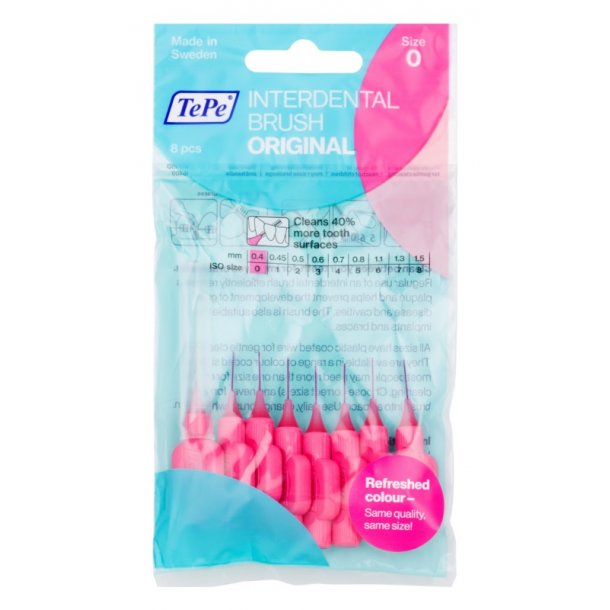 TePe Mellemrumsbrste 0,4 mm. - 8 stk.