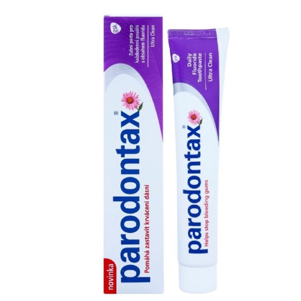 Parodontax - Ultra Clean - Fluor tandpasta til brug - 75 ml. - Tandbørstning - Tandpasta Tænder.