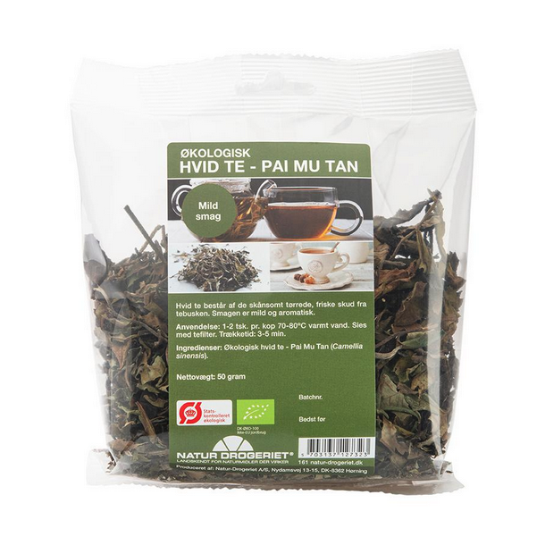 Natur-Drogeriet Hvid te (Pai Mu Tan) kologisk - 50 g.