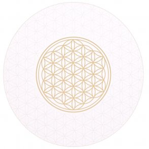 Beskyttelsesbrikker i MDF med Flower of Life mnster - 6 stk.