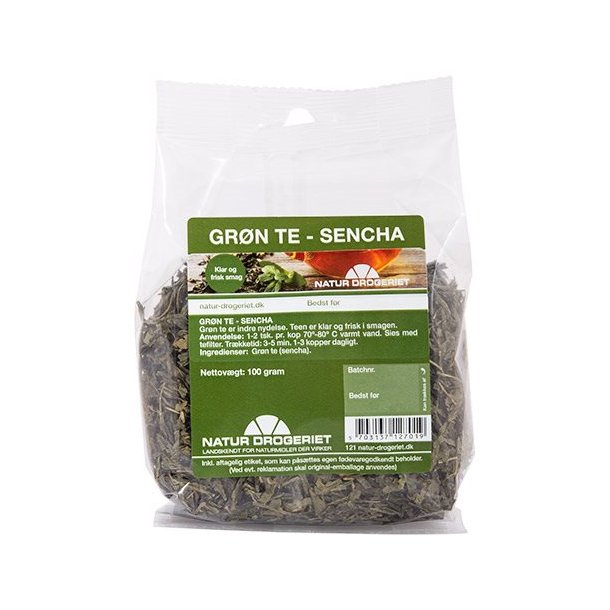 Natur-Drogeriet Grn Sencha te - 100 g.