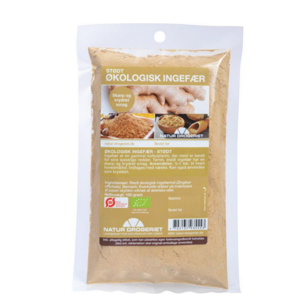 Natur-Drogeriet Ingefr stdt, kologisk - 100 g.