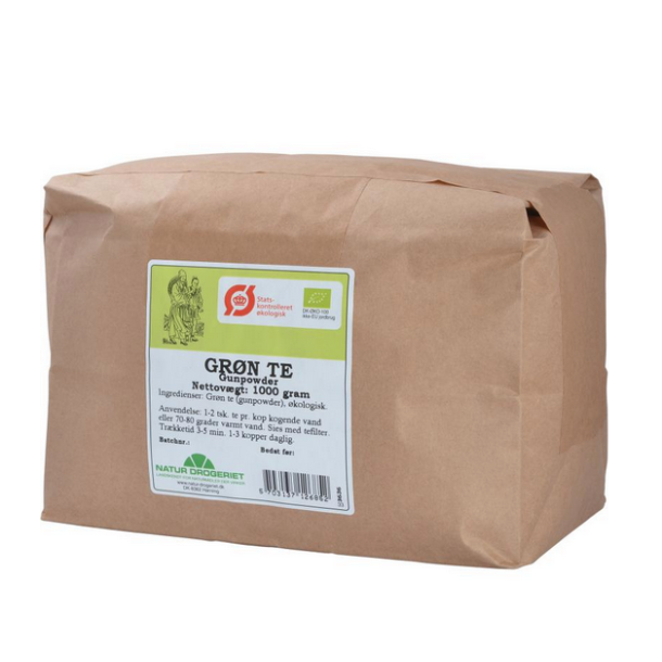 Natur-Drogeriet Grn Gunpowder Te, kologisk - 1kg