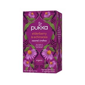 Pukka Elderberry & Echinacea m. hyldeblomst - 20 breve